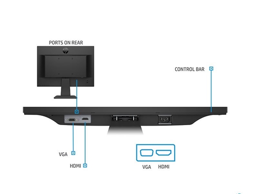 KIT MONITOR HP 18,5" + PC 400 G4 i7 6° 8GB 256GB + teclado & Mouse Reacondicionado