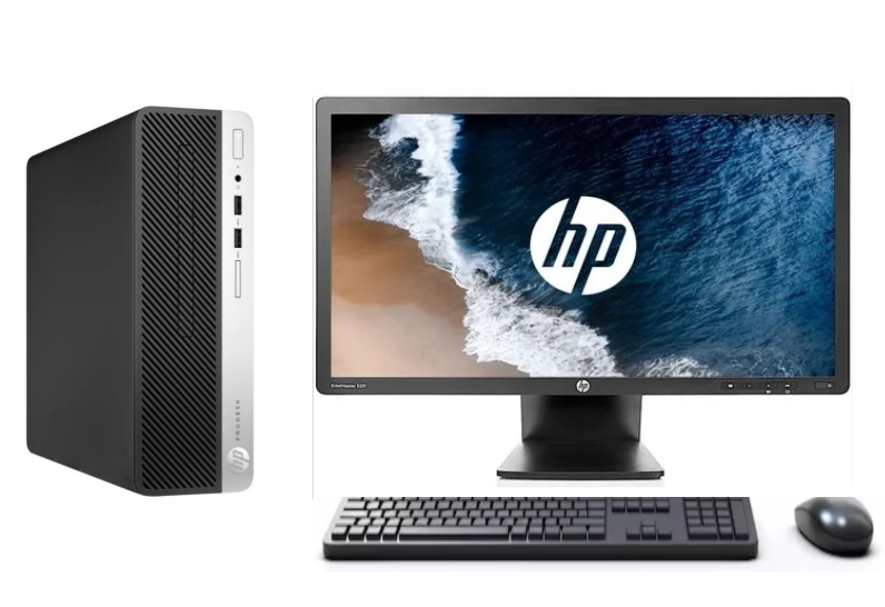 KIT MONITOR HP 23" + PC 400 G4 i7 6° 8GB 256GB + teclado & Mouse Reacondicionado