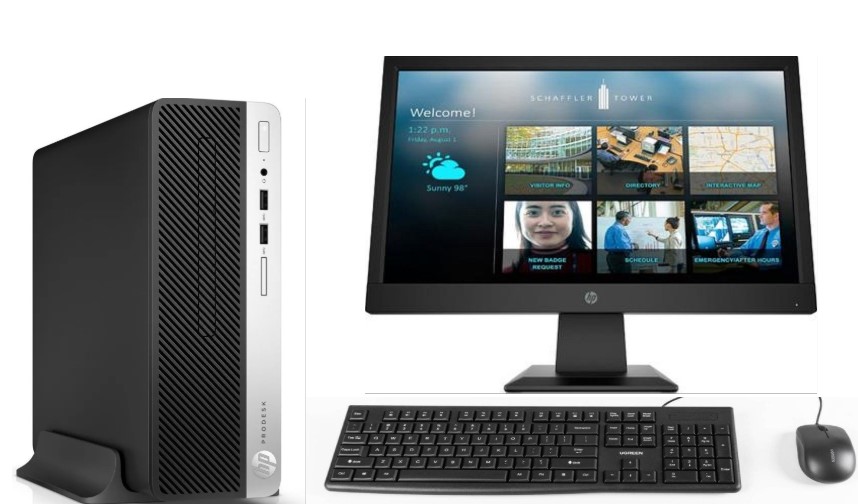 KIT MONITOR HP 19" + PC 400 G5 i3 8° 8GB 256GB + teclado & Mouse Reacondicionado
