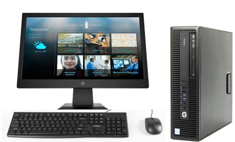 KIT MONITOR HP P19b+SFF 600 G2 i5 6° 8GB 256GB+ teclado & Mouse Reacondicionado