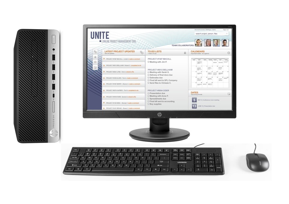 KIT HP ProDesk 600 G4 SFF i5 8° 256 GB Ssd 8GB RAM+tarjeta de video(NVIDIA GT1030-4GB)+MONITOR HP 21" REACONDICIONADO