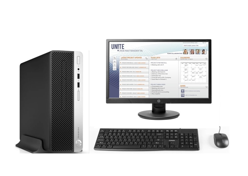 KIT MONITOR HP 20,7" + PC 400 G5 i3 8° 8GB 256GB + teclado & Mouse Reacondicionado