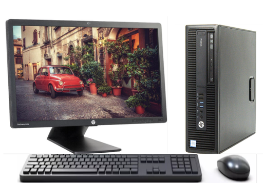 [160] KIT MONITOR HP 23" + PC 600 G2 i5 6° 16GB 256GB + teclado & Mouse Reacondicionado