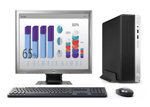 [102] KIT MONITOR HP 19" + PC 400 G5 i3 8° 8GB 256GB + teclado & Mouse Reacondicionado